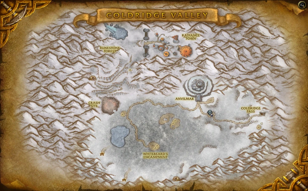 Coldridge Valley zone map